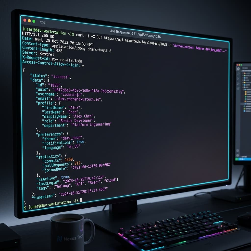 API Success Response Mockup